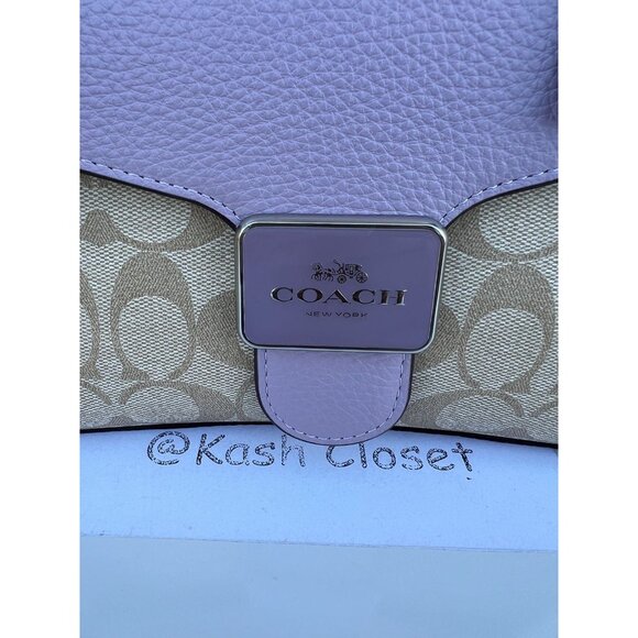 Coach satchel pepper top handle bag with crossbody strap in signature canvas - Picture 4 of 11